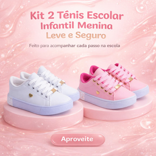 Kit 2 Tênis Colegial Menina Infantil | Leve e Seguro Para Cada Passo Na Escola | PRONTA ENTREGA! em Oferta na Shopee