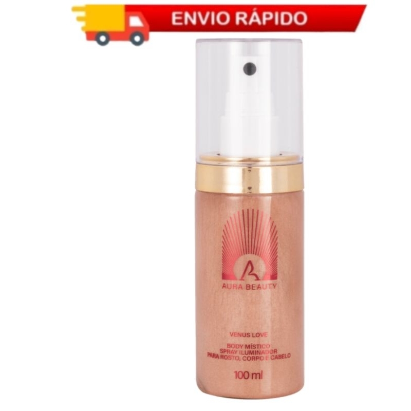 Body Místico Spray iluminador Venus Love Aura Beauty 100ml Original Jade Picon I Hinode