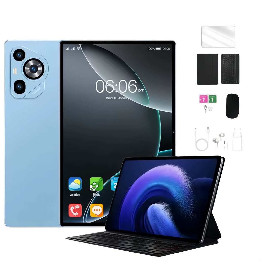 Android 13 6000mah 10.1 6GB+128GB Wifi com chip , Teclado+Mouse+capa Câmera 8+13MP REAL