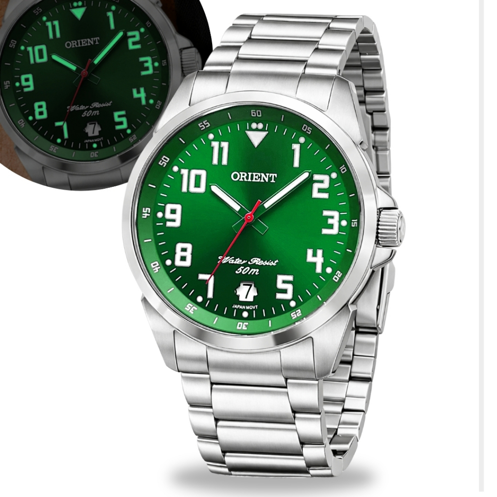 Relógio Orient Original Resistente Água Calendário Promoção em Oferta na Shopee