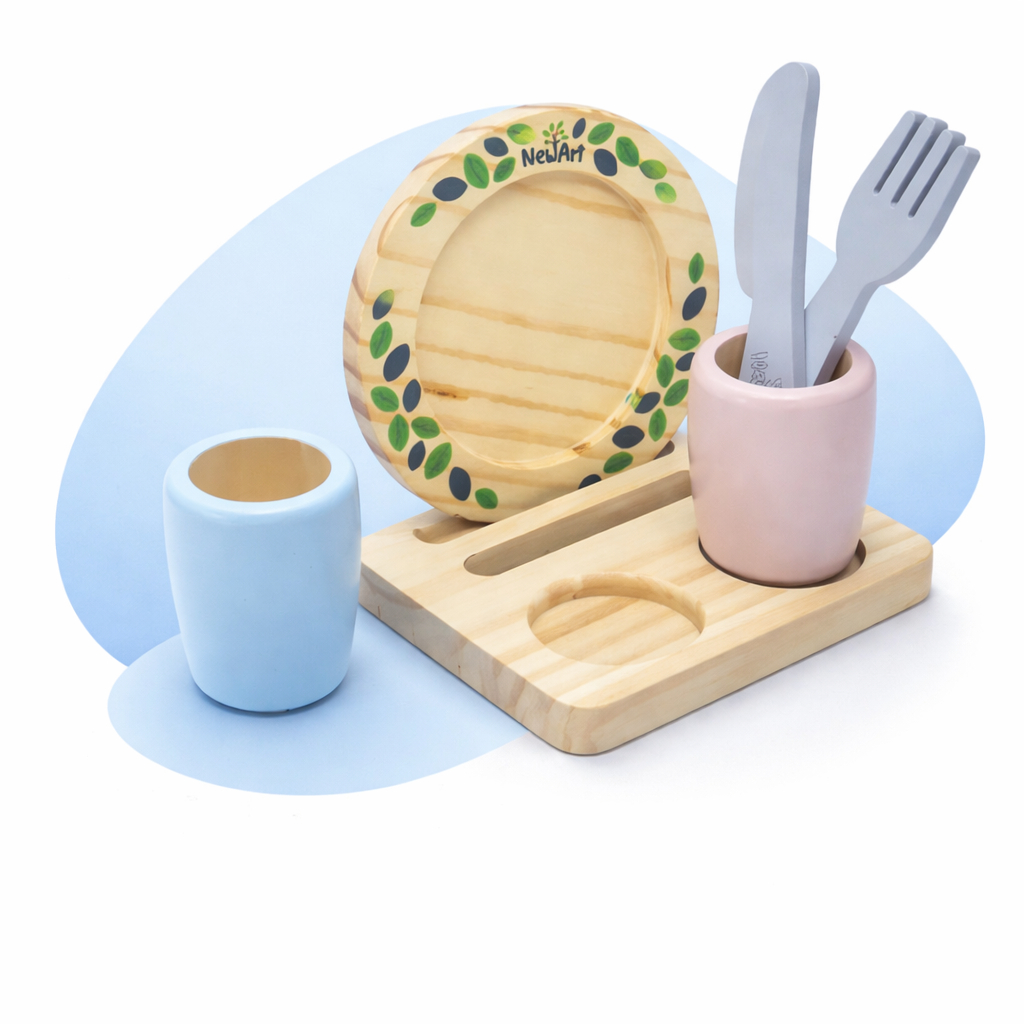 Utensílios Cenário Refeição Encantador Madeira Infantil Faz de Conta Cozinha Infantil Chef Brinquedo