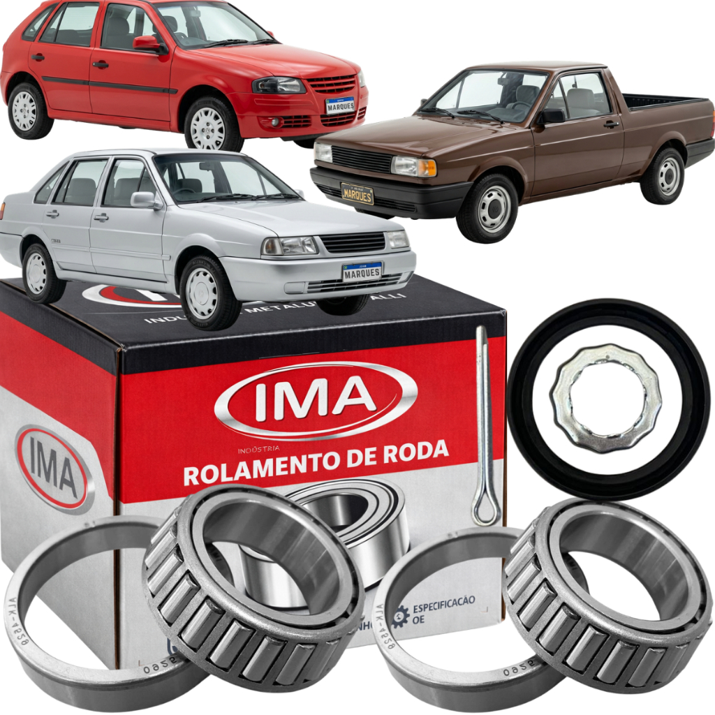 Kit Rolamento Roda Traseira Para Gol Polo Saveiro Santana