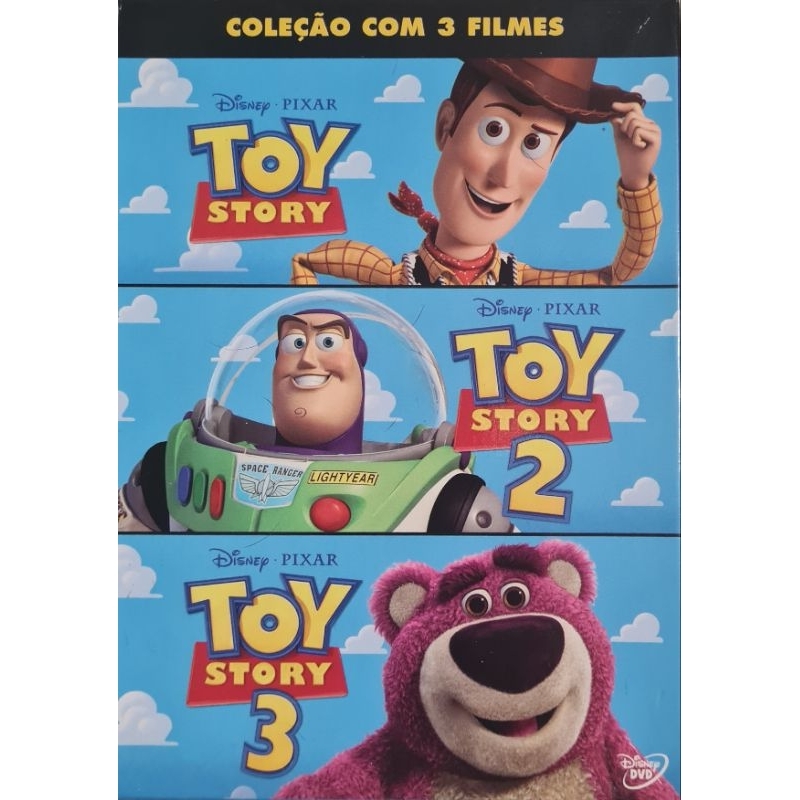 Dvd Toy Story Coleção com 3 Filmes