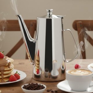 Chaleira Bule de Inox 1,5L para Café Chá Água Suco com Tampa Bico Longo em Oferta na Shopee