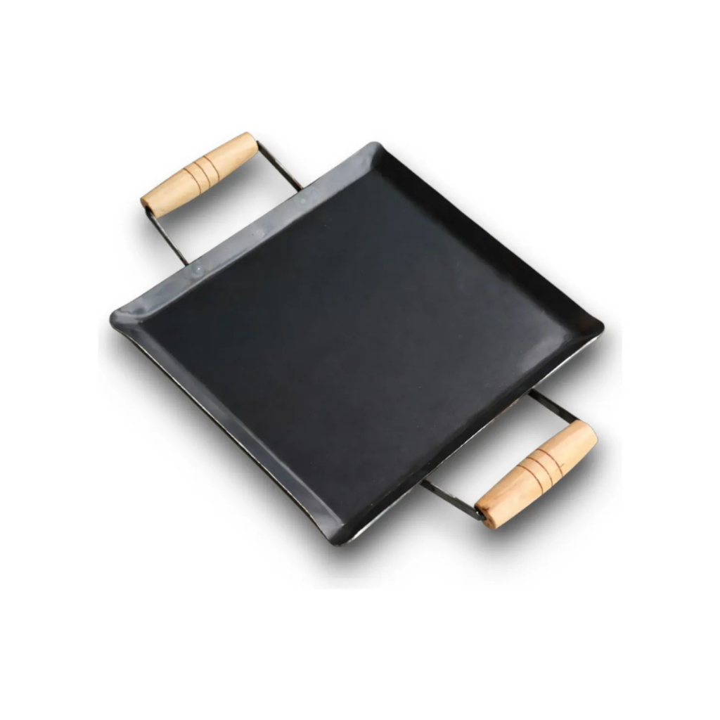 Chapa Bifeteira 30x30 P/ Fogão Hamburguer Carnes Porção Lanche Grill Industrial