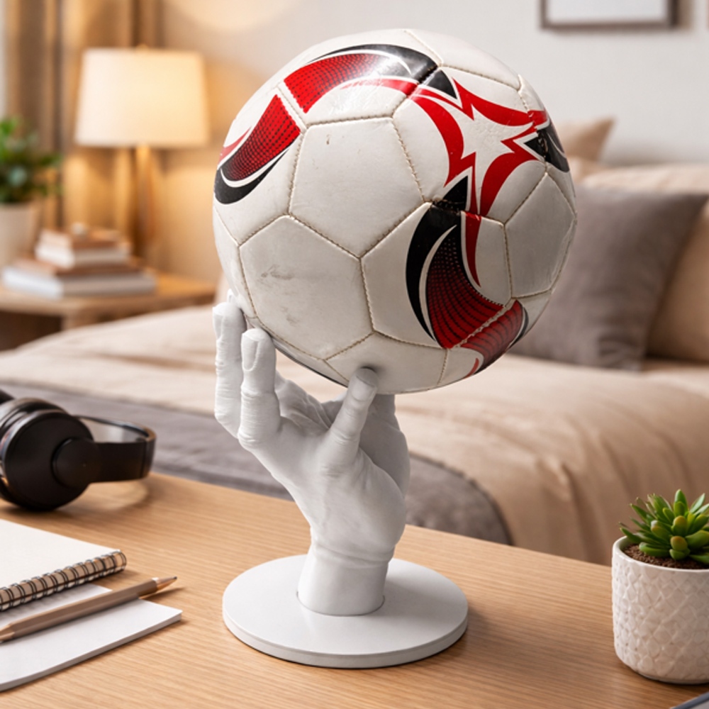 Suporte de MESA para Bolas Esportivas Futebol Vôlei Basquete Organização e Decoração