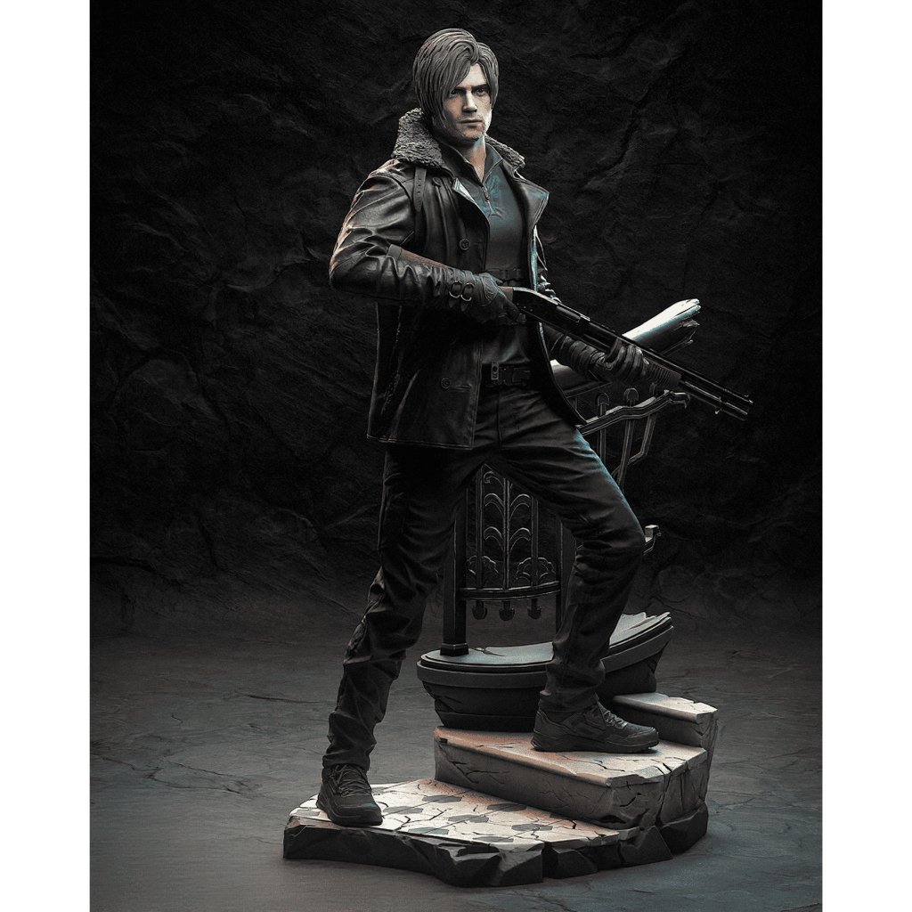 Leon S. Kennedy - Resident Evil Requiem - Estatueta - Figura em Resina - Colecionáveis