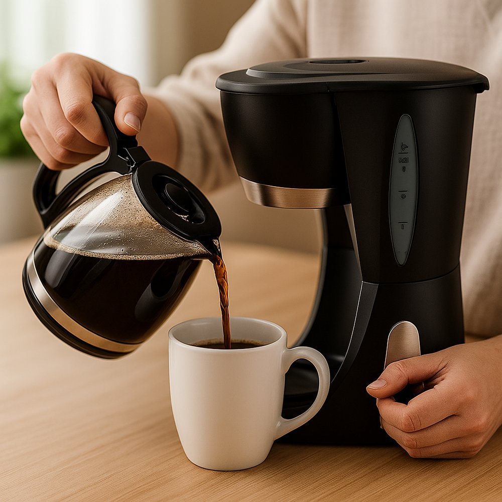 Cafeteira Elétrica 30 Xícaras 127V Preta com Jarra de Vidro e Filtro Permanente Grande 1200ml