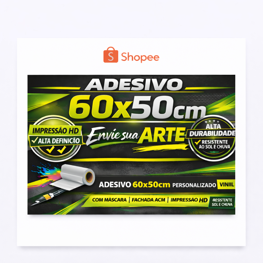 Adesivo Super aderente I Tamanho Premium: 60x50cm I Melhor opção do mercado