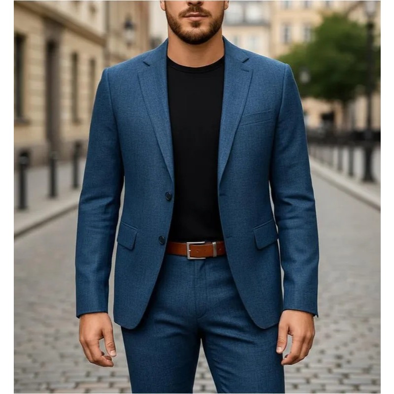 Terno Microfibra Melange Slim Premium Alfaiataria