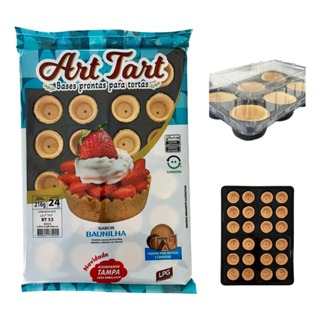 Base Torta Art Tart Doce 4cm Com 96 Unidades 216gr em Oferta na Shopee