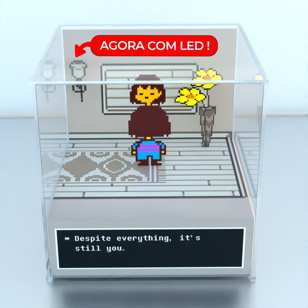 Cubo Diorama Undertale com opção LED