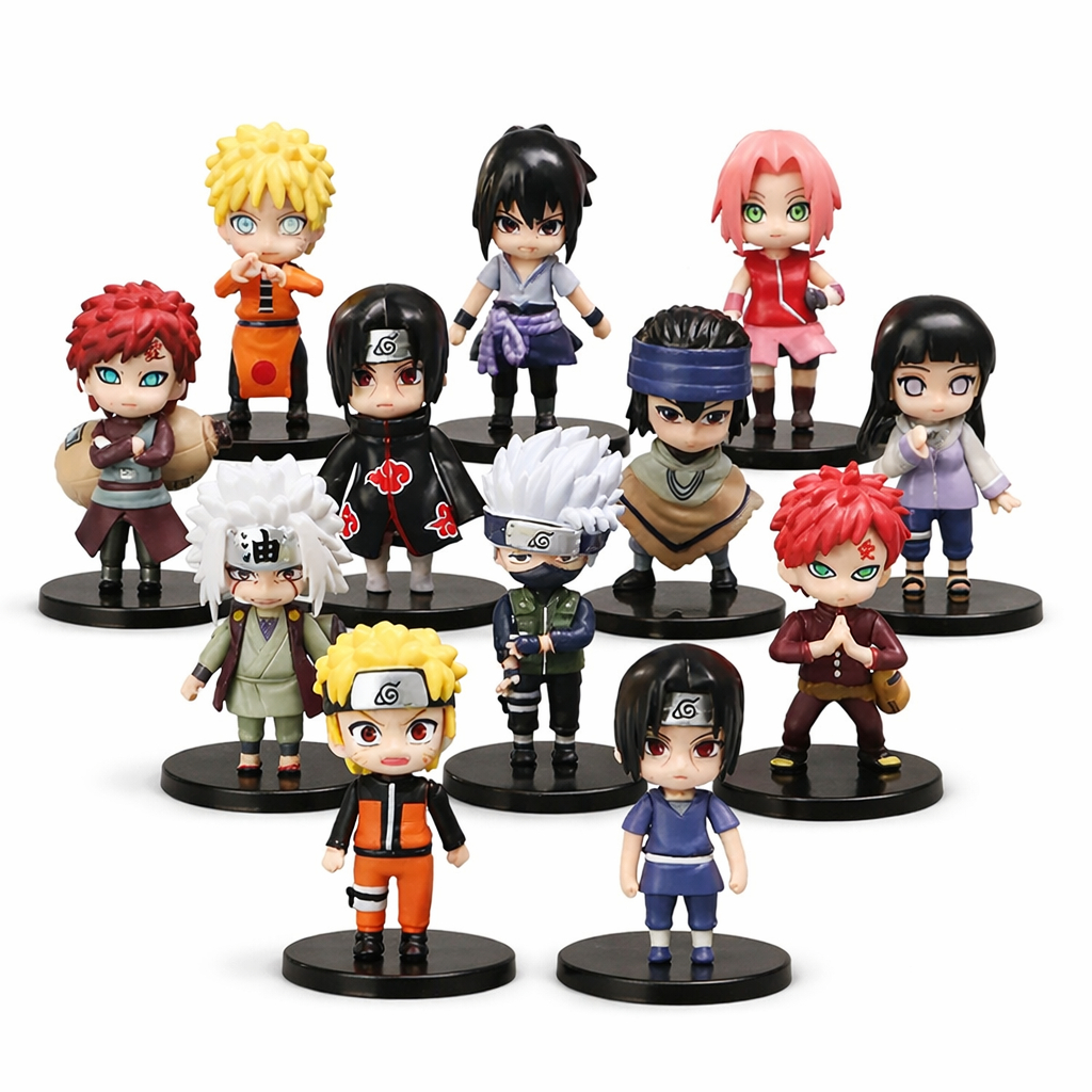 1 Boneco Action Figure Naruto Anime Naruto Pvc 8cm Figura Modelo Sasuke Sakura Itachi Uchiha Obito Original