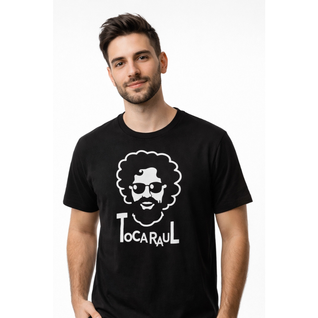 Camiseta Raul Seixas Toca Raul Rock Nacional Unissex Baby Look Algodão Estampada