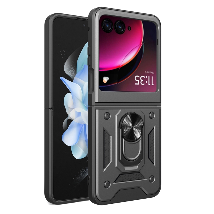 Capa Case Motorola Razr 40 Ultra (Tela 6.9) Shield Slider Dupla Camada Com Stand