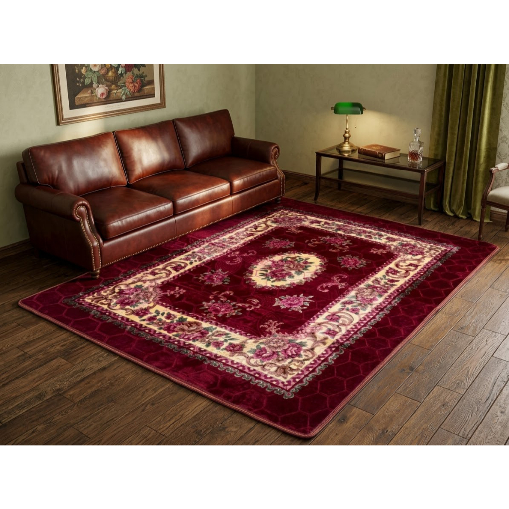 Tapete Sala Quarto Floral 1,45x1,95 Mt Antiderrapante Ins Flannel Grande Estampado em Oferta na Shopee