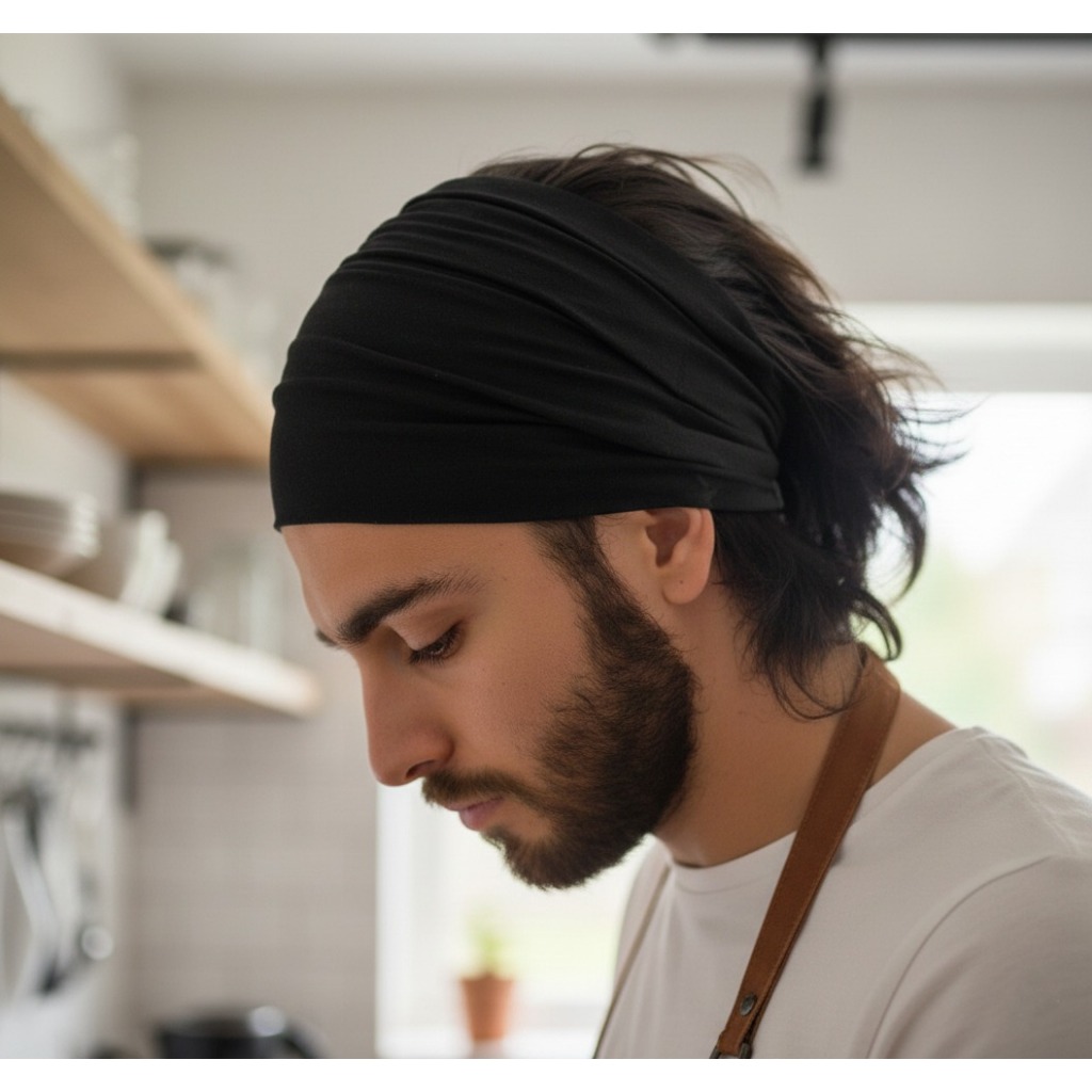 Kit 2 Bandanas De Cabelo-Prende Cabelo Na Cozinha-Faixa Para Esporte-Corrida-Acadamia