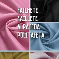 3 METROS TECIDO FAILHETE, FAILLETE, ALPASEDA OU POLITAFETA PARA FORRO (3M X 1,50M)