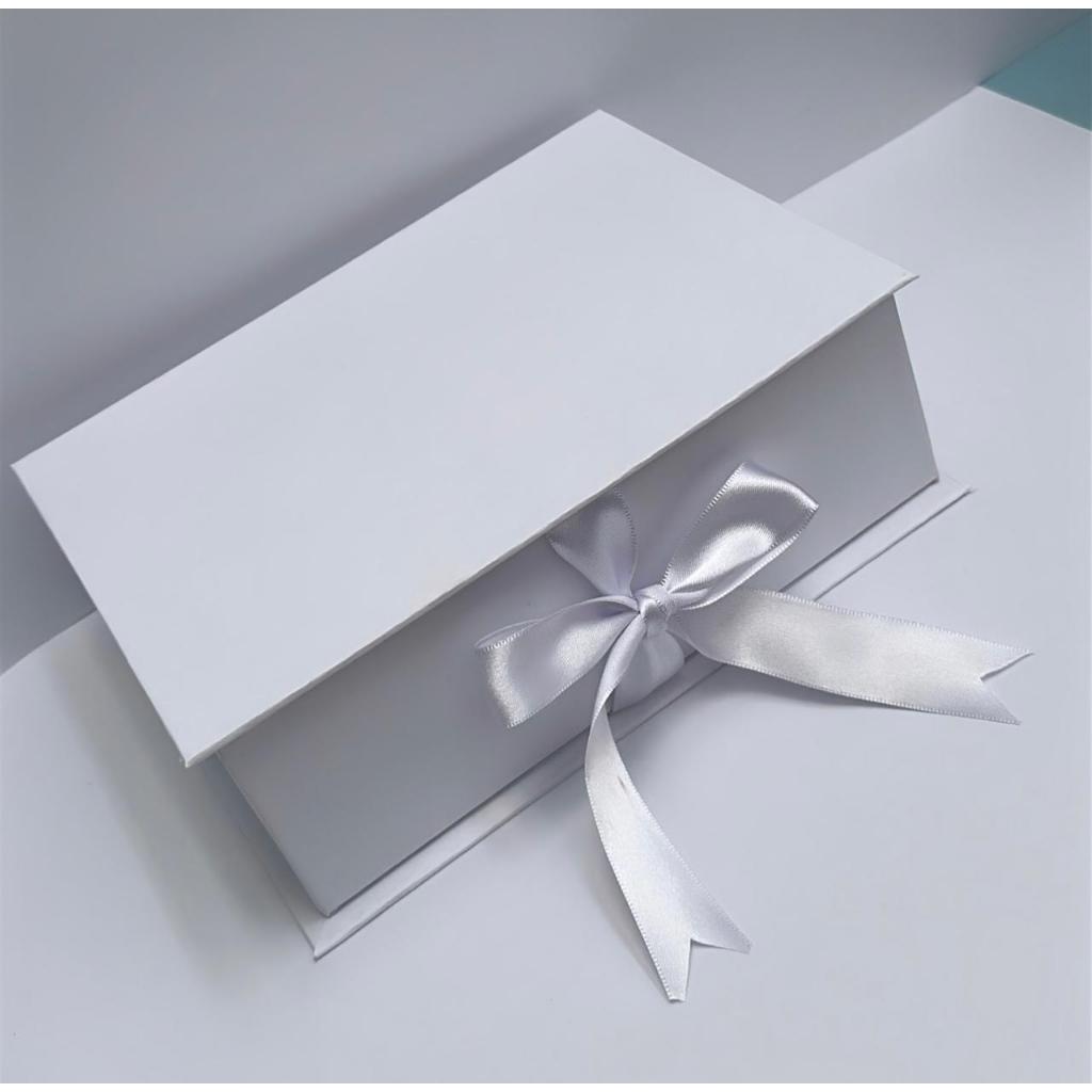 Caixa de presente branca 30x20x10, caixa cartonada