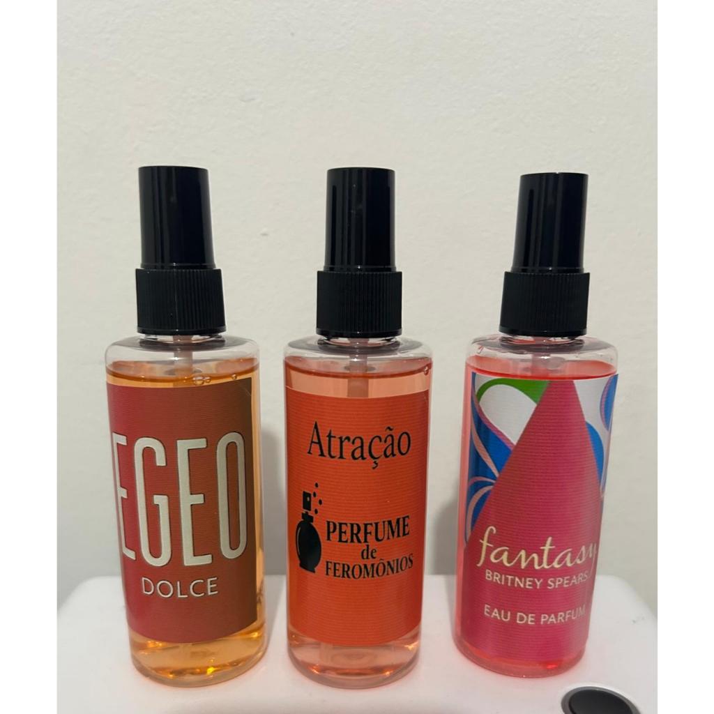 3 Body Splash Fantasy e Egeo Dolce + Floratta Red (100ml cada)