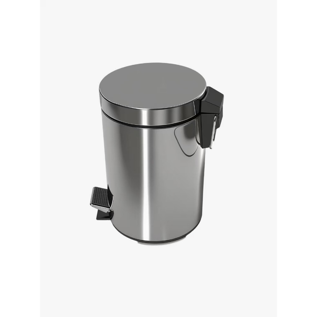 ✨ Lixeira Inox Premium Com Pedal E Balde Removível - Banheiro E Cozinha 5L