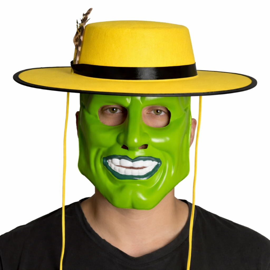 Kit C/2 Pçs Máscara Verde Fantasia Cosplay