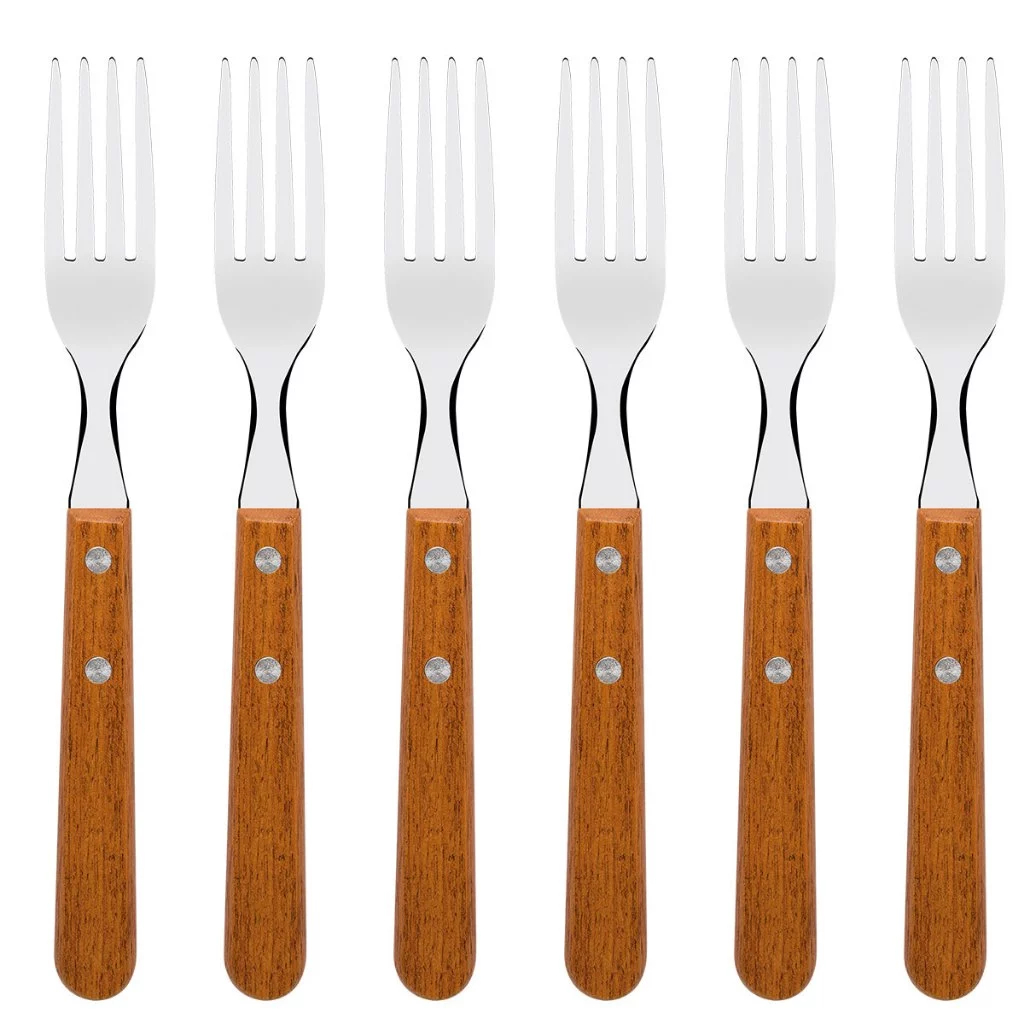 Jogo para Churrasco Tramontina Jumbo 12 Peças em Aço Inox e madeira Natural