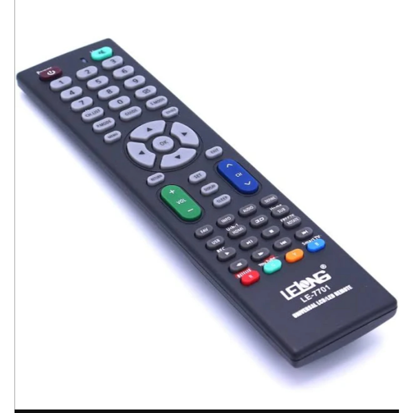 Controle Universal Smart TV LE-7740 com Botões Netflix YouTube Compatível LG Samsung Philips TCL