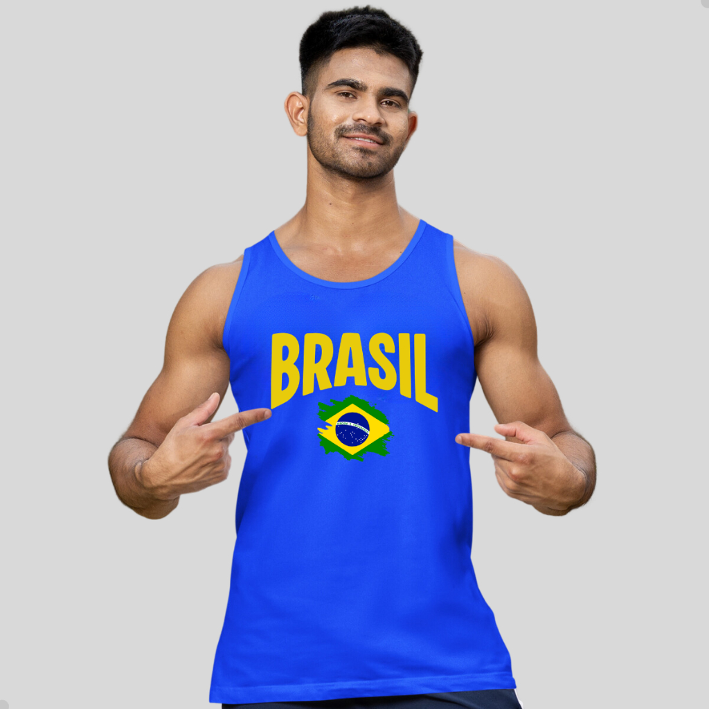 Regata Brasil Camisa Cavada Masculina Seleção Brasileira Copa Lançamento 2026