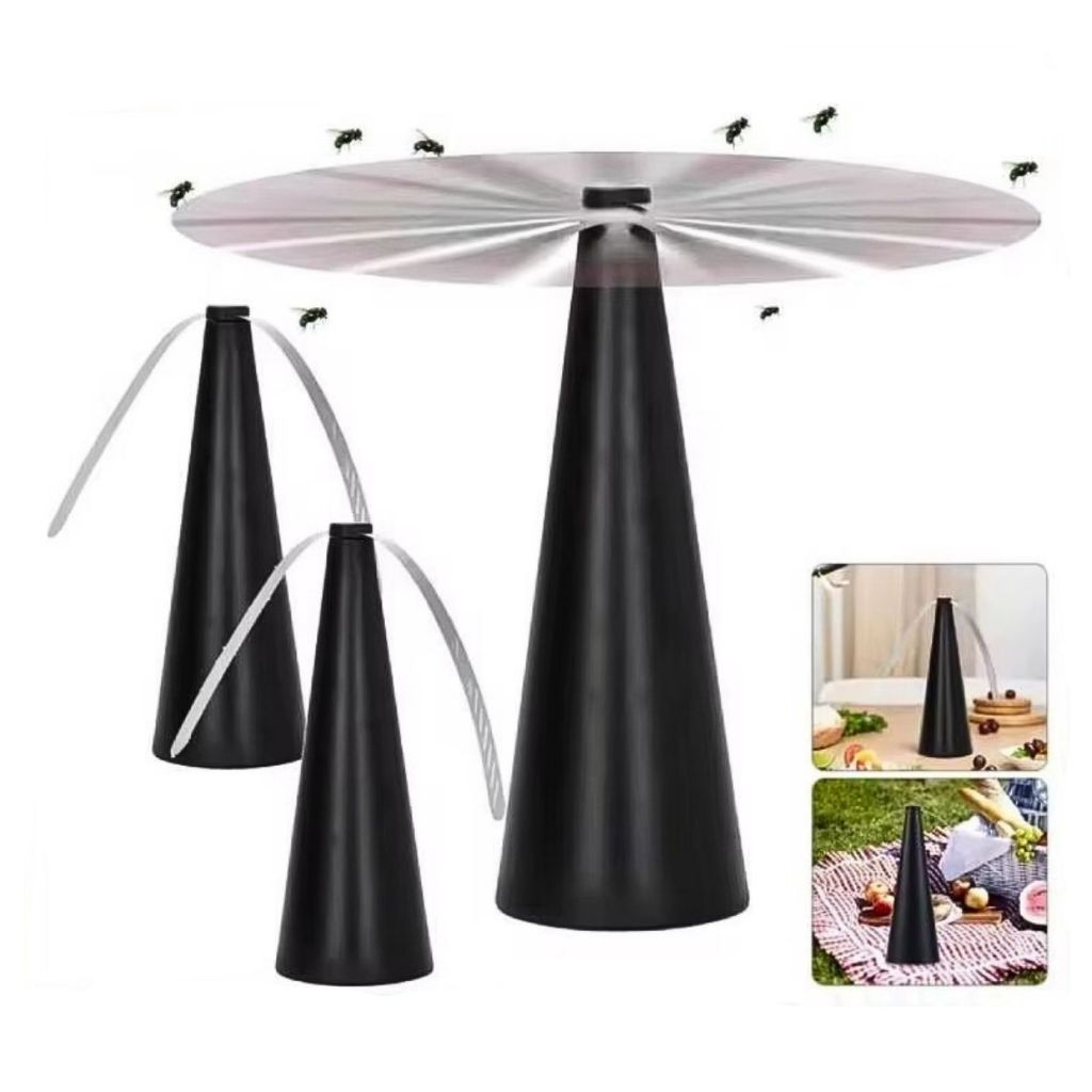 Espanta Moscas Mosquitos Ventilador Portátil A Pilha Cozinha Restaurante Bares Churrasco