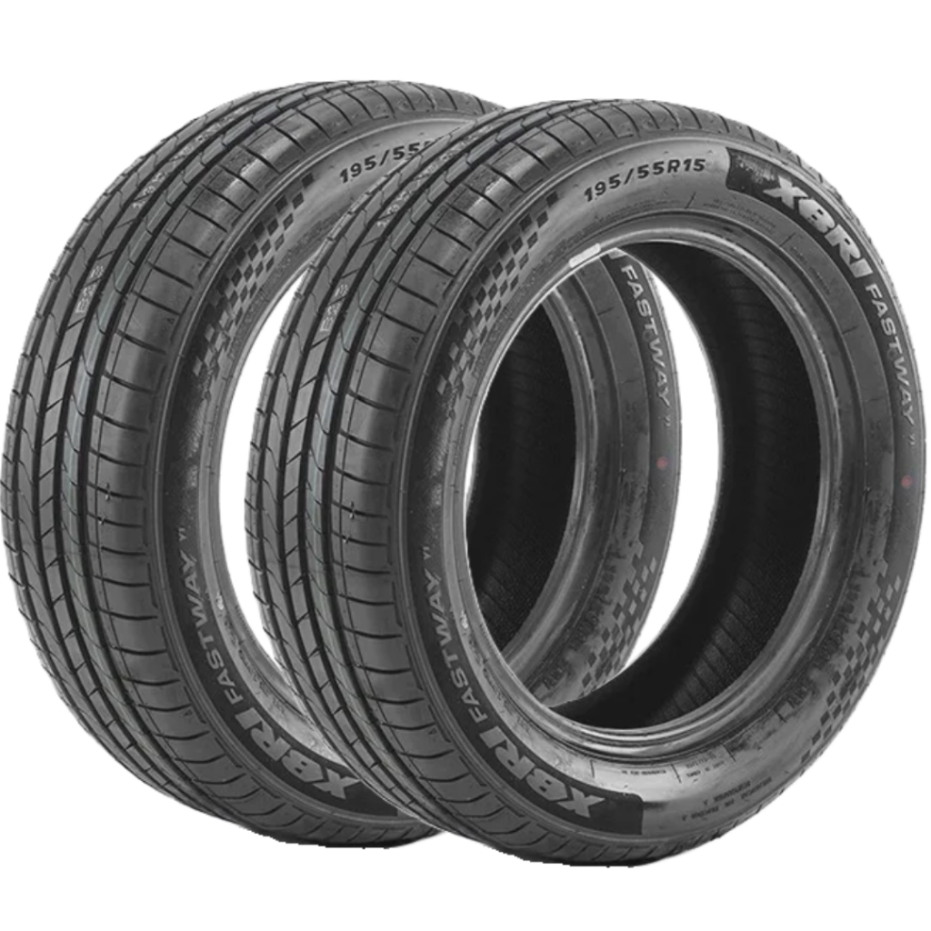 Kit 2 Pneus 195/55 R15 XBRI Fastway Y1 85V Novos Aro 15