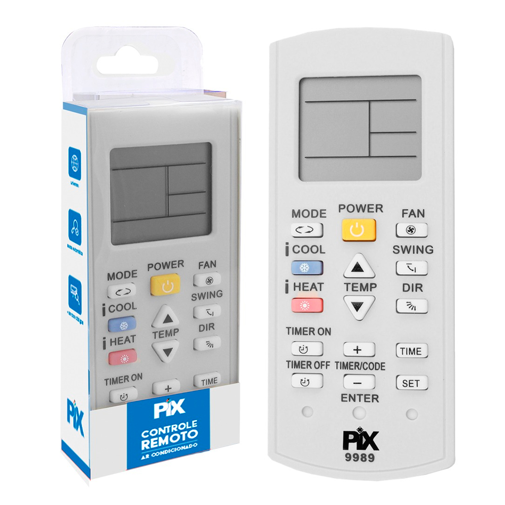 Controle Remoto Universal Para Ar Condicionado Split Várias Marcas E Modelos Electrolux LG em Oferta na Shopee