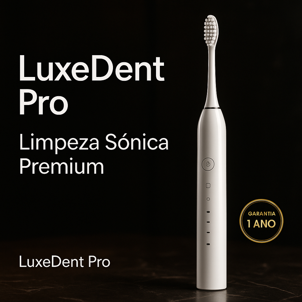 Escova Dental Elétrica Sônica 6 Modos Limpeza Profunda