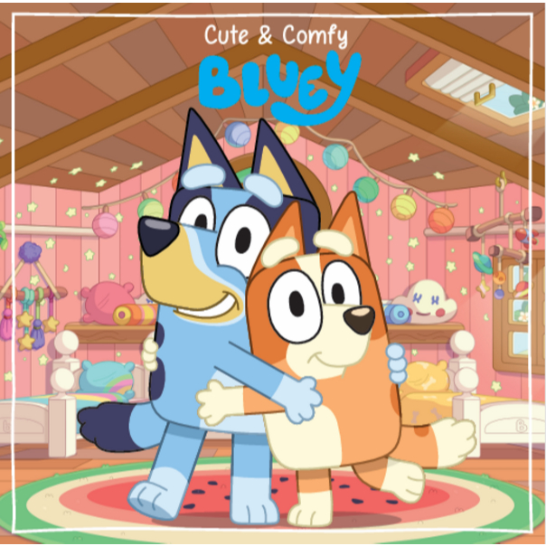 Bluey Cute & Comfy - Livro de Colorir Infantil