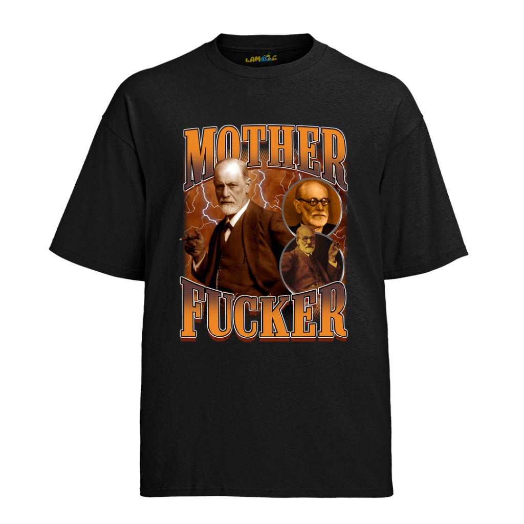 Camiseta Graphic Tee Sigmund Freud Mother Fucker Camisa Masculina Tshirt Feminina — imagem 2 de 2