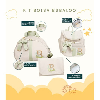 Kit Maternidade 3 Peças Personalizado Térmica Impermeável, Coleção Bubbaloo em Oferta na Shopee