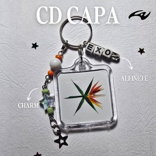 Chaveiro EXO CD | Chaveiro EXO acrílico | Chaveiro Kpop | Chaveiro EXO Exist | Chaveiro EXO The War