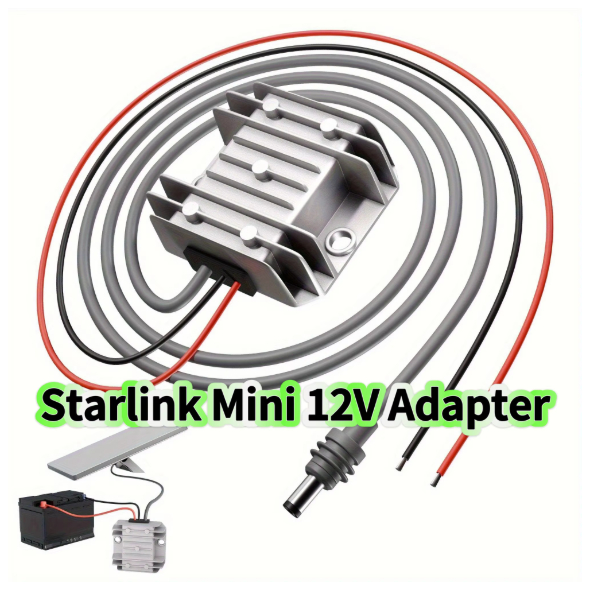 1 Adaptador de Energia Boost 12V/24V DC para Alimentação Starlink Mini Aumenta para Convertidor de Energia 30V