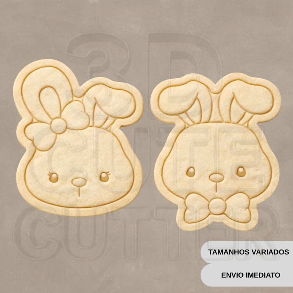 Kit Cortador e Marcador de Biscoito Páscoa em Oferta na Shopee
