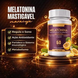 Melatonina com Triptofano - 1000mg - 60 Comprimidos Maracujá | Suplemento para Sono e Relaxamento em Oferta na Shopee