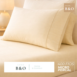 Jogo de Lençol Casal Queen King 3 Peças com Tecido Macio 400 Fios Micropercal em Oferta na Shopee