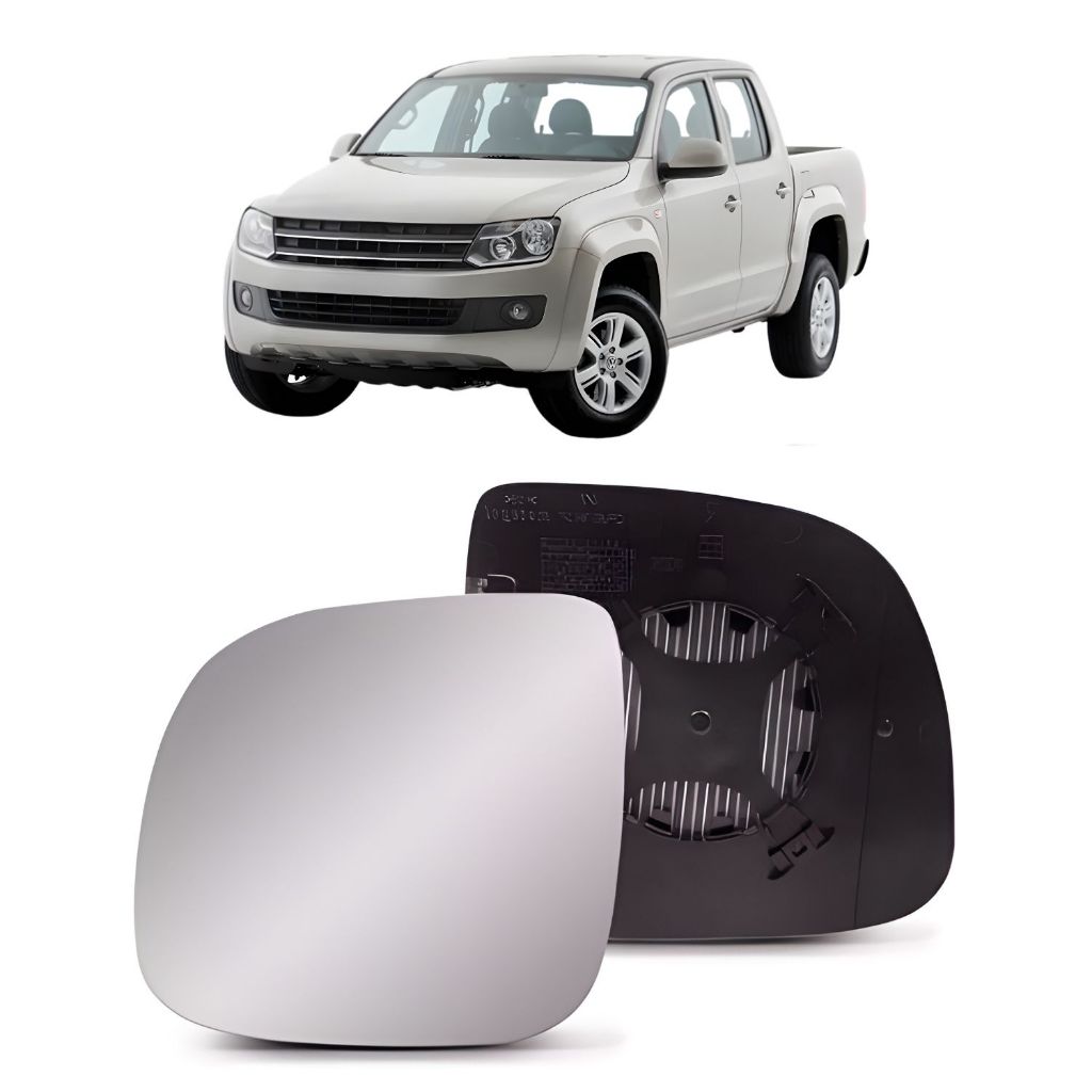 Refil Lente Retrovisor VW Amarok 2011 a 2024 Com Base