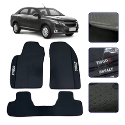 Jogo de Tapete Emborrachado para Cobalt 2016 17 18 19 20 21 22 23 24 2025 Kit Automotivo