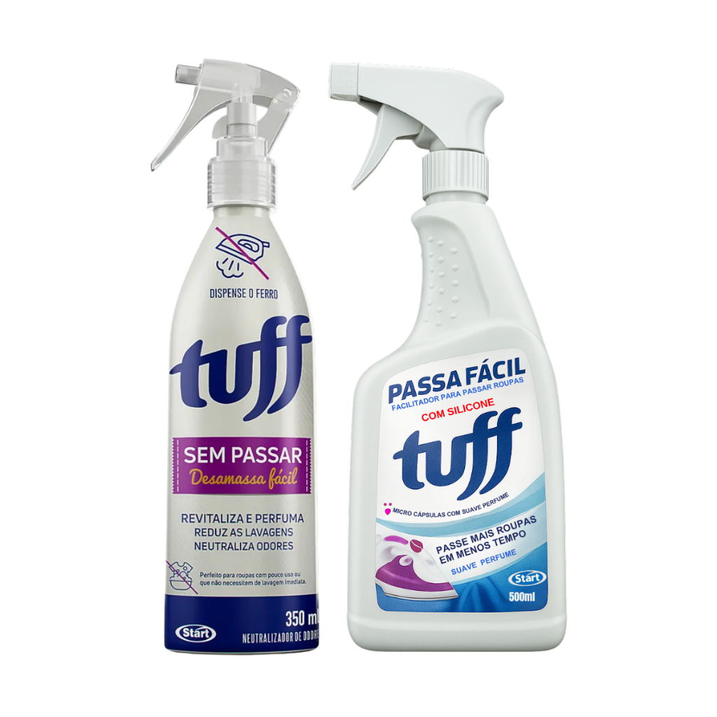 Kit 2un Tuff Passa Fácil 500ml + Tuff Sem Passar Spray 350ml