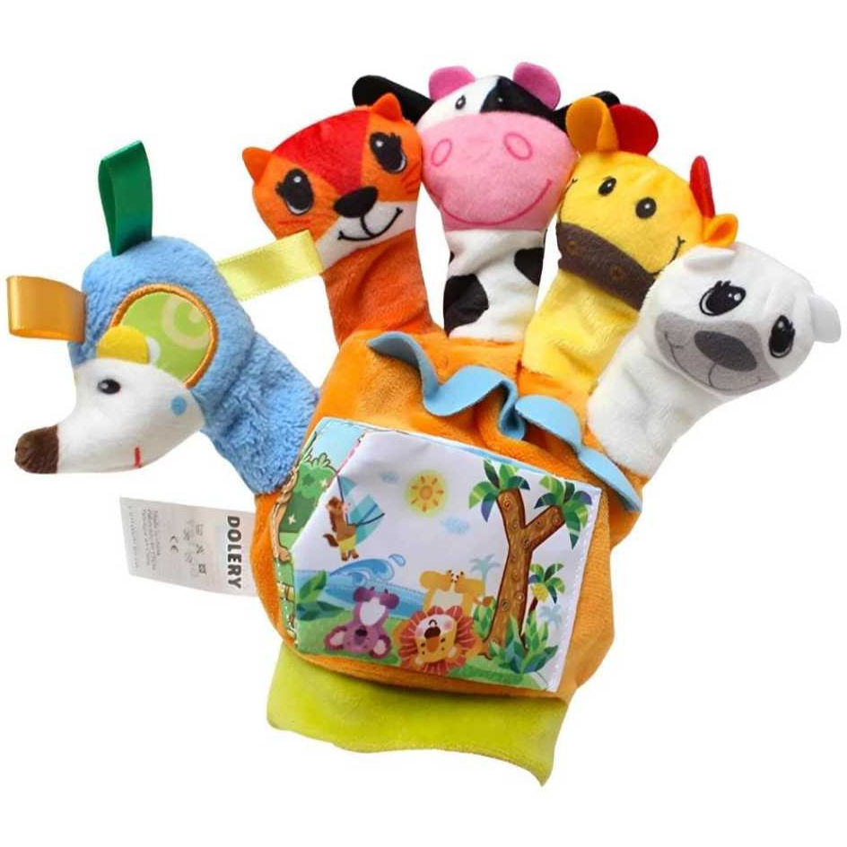 Fantoche de Dedo | Boneco de Mão | Dedoches | Animais Fantoche Mão Esquerda