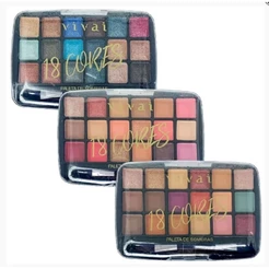 Paleta De Sombra Vivai 3 Tons Disponíveis.