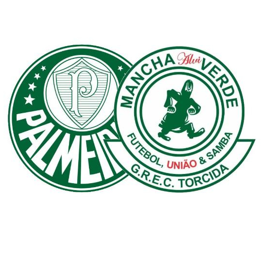 12 Adesivos Mancha Verde Palmeiras + União Dedo Pro Alto UDA