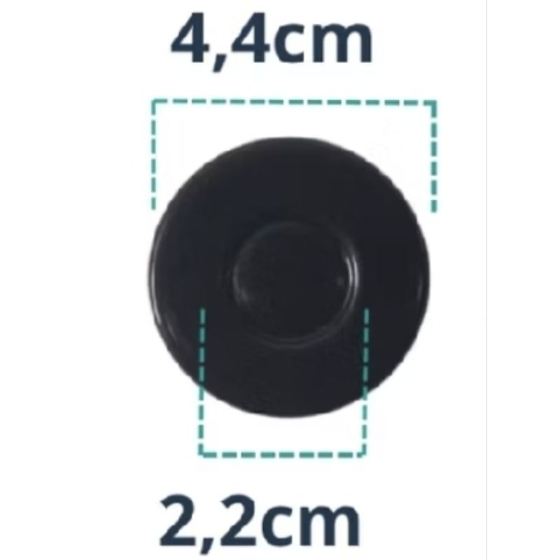 Espalhador Tampa Central Tripla Chama Atlas New Atenas Glass