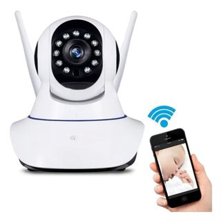 Câmera de Segurança wifi iP robô 3 antenas yoosee visão noturna full HD 360º babá Eletrônica em Oferta na Shopee