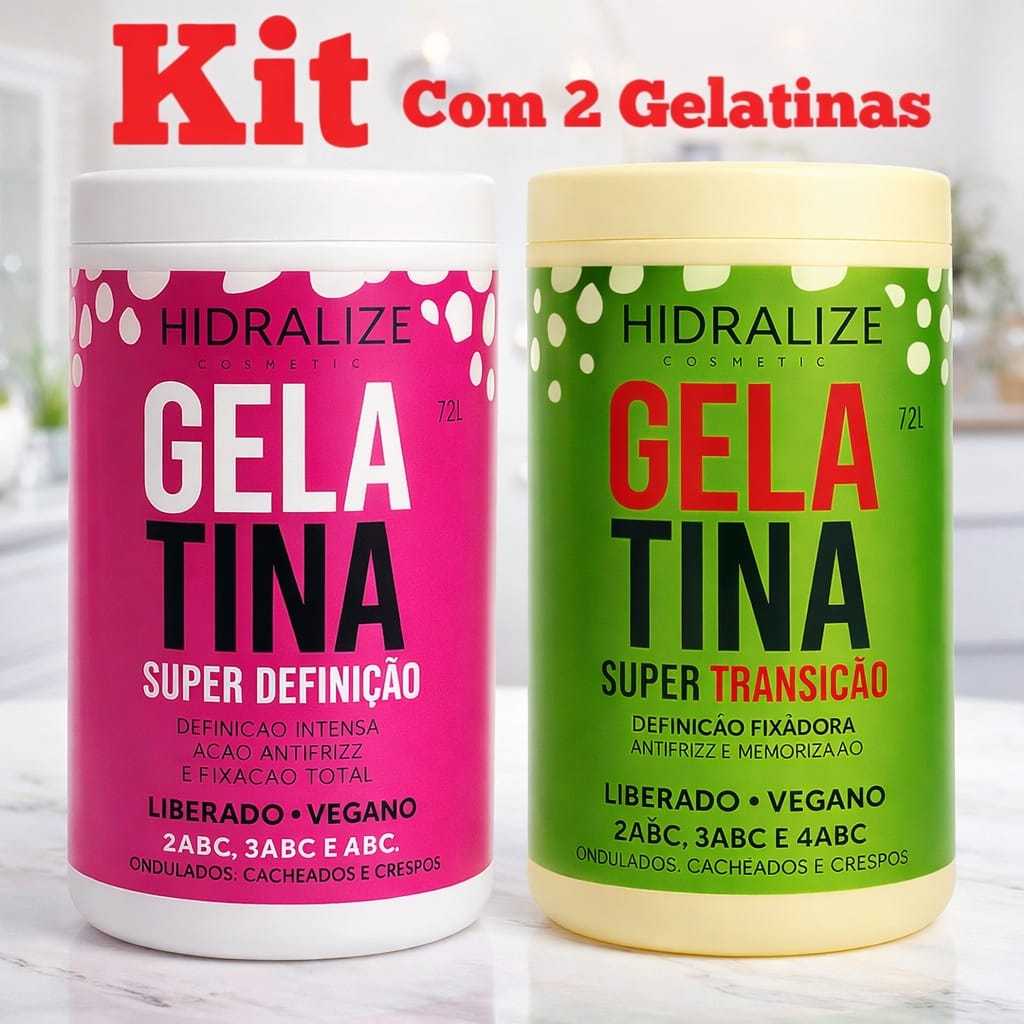 Gelatina Capilar Hidralize 1kg | Definição Intensa & Brilho – Para Cachos em Oferta na Shopee